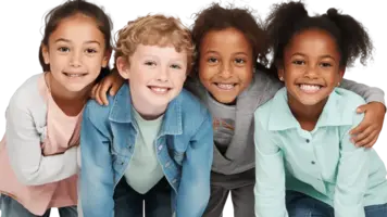 Happy child with doctor